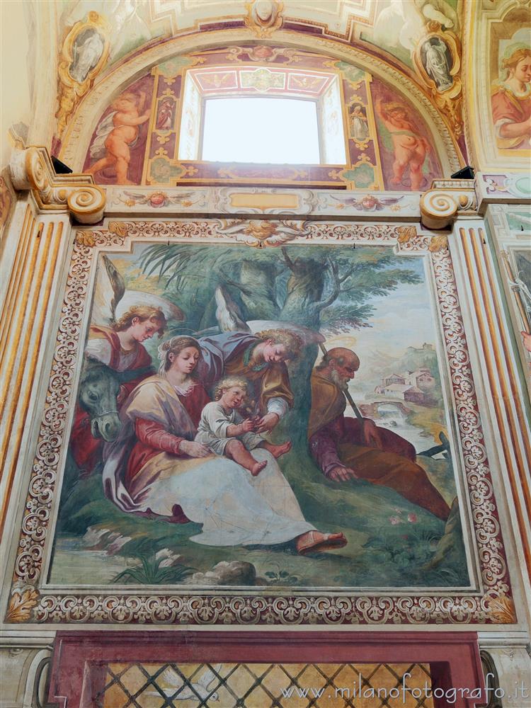 Sesto San Giovanni (Milan, Italy) - Pause during the flight to Egypt in the Oratory of Santa Margherita in Villa Torretta